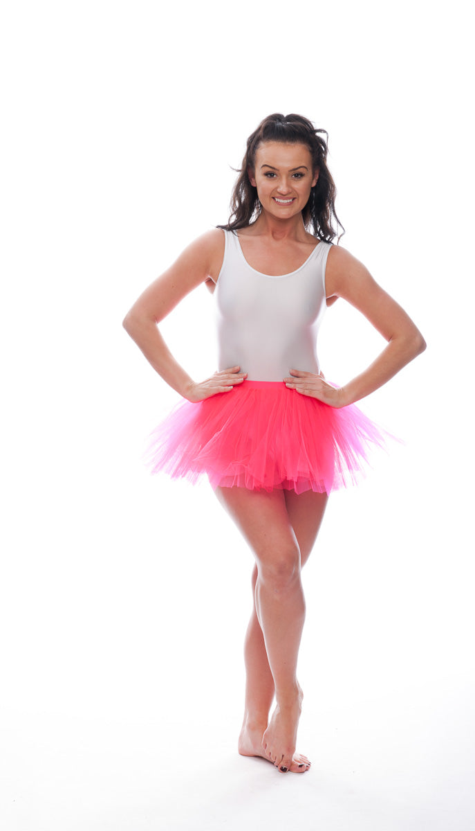 Coral Premium Plain Dance Ballet Tutu Skirt All Sizes
