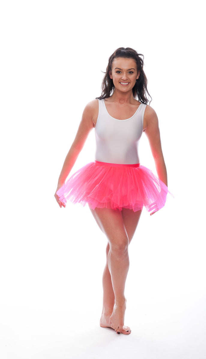 Coral Premium Plain Dance Ballet Tutu Skirt All Sizes