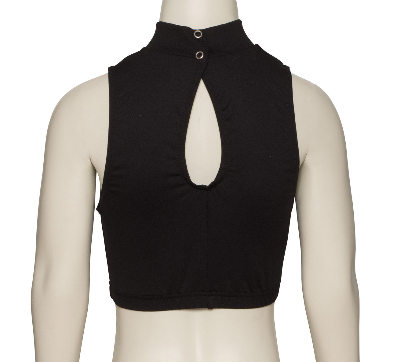 KCTT-7 All Sizes Matt Lycra TACTEL High Neck Dance Fitness Gym Crop Top