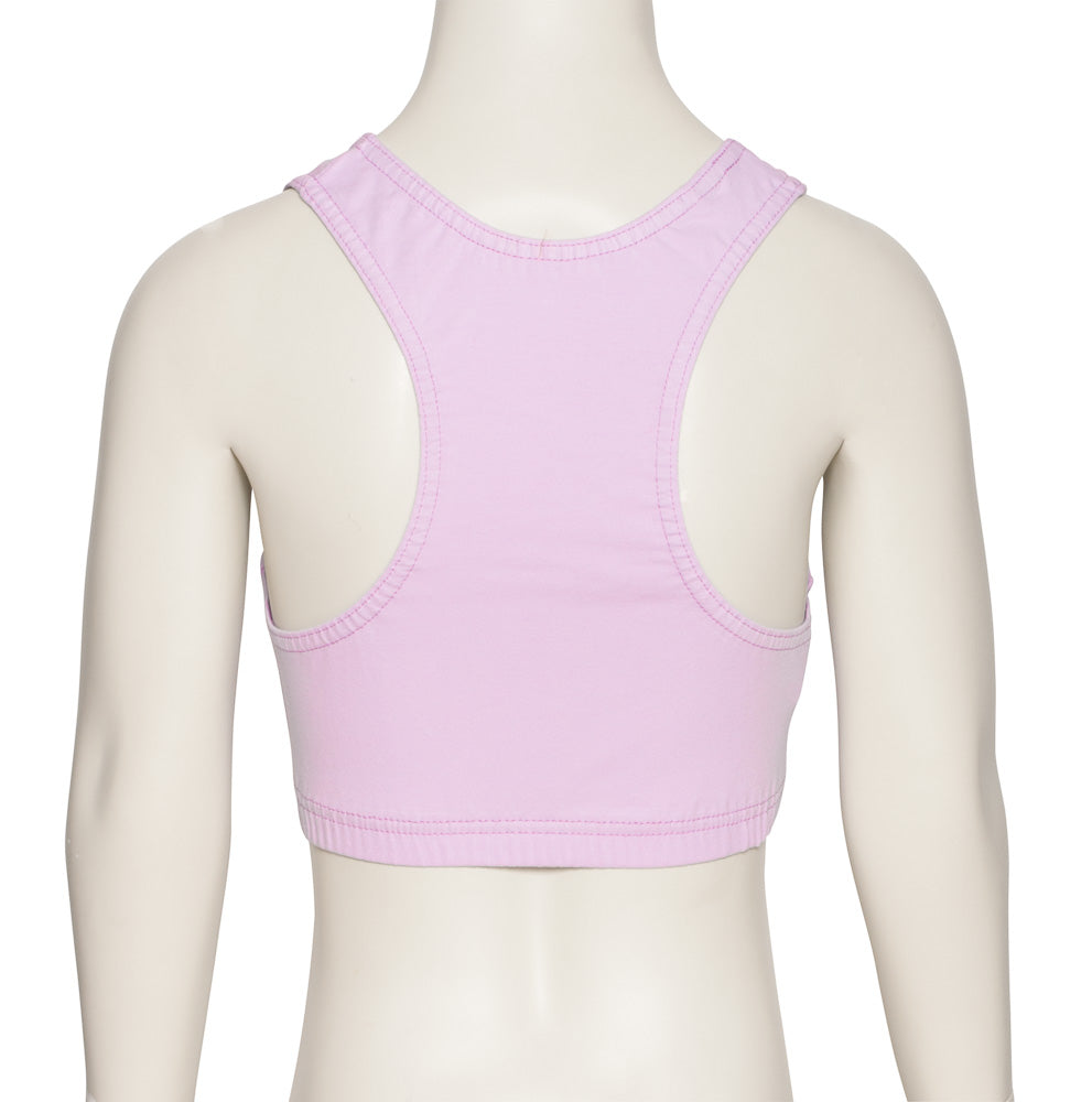 KCTC-5 Girls All Colours Cotton Racer Back Dance Fitness Gym Crop Top