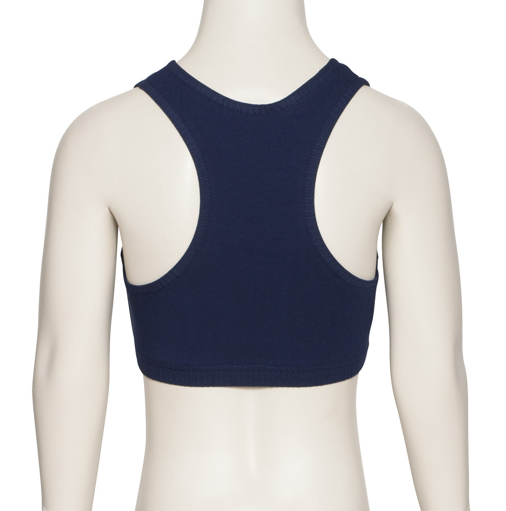 KCTC-5 Girls All Colours Cotton Racer Back Dance Fitness Gym Crop Top