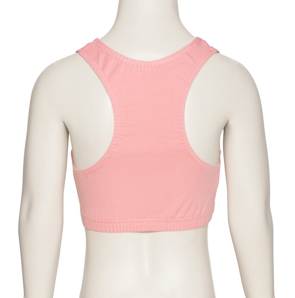 KCTC-5 Girls All Colours Cotton Racer Back Dance Fitness Gym Crop Top