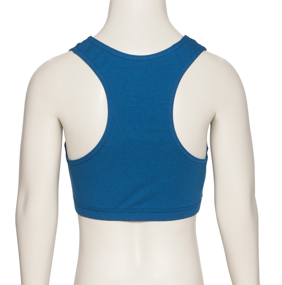 KCTC-5 Girls All Colours Cotton Racer Back Dance Fitness Gym Crop Top