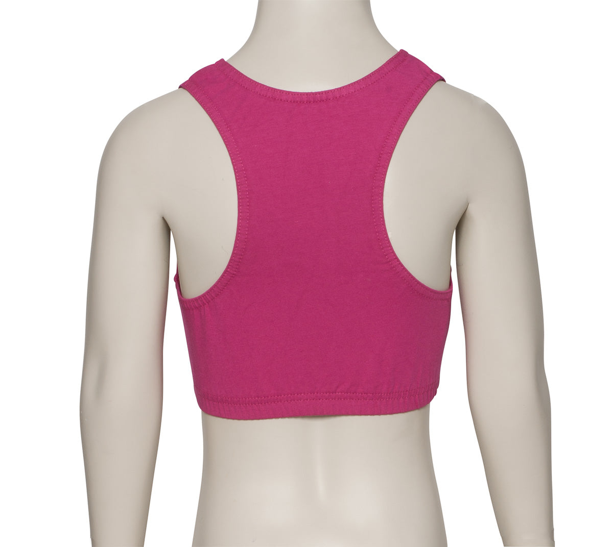 KCTC-5 Girls All Colours Cotton Racer Back Dance Fitness Gym Crop Top