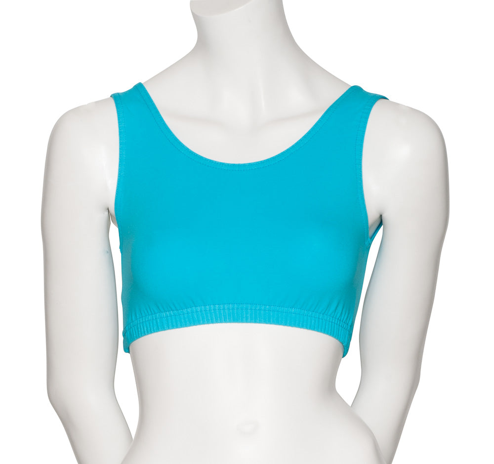 KCTC-6 Women's All Colours Cotton Tank Back Dance Fitness Gym Crop Top