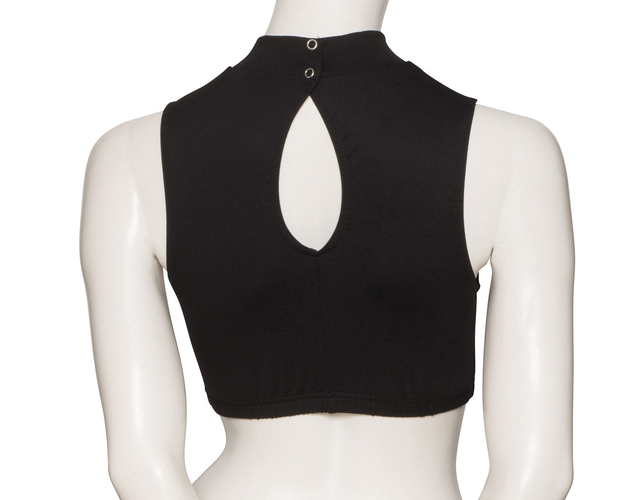 KCTT-7 All Sizes Matt Lycra TACTEL High Neck Dance Fitness Gym Crop Top