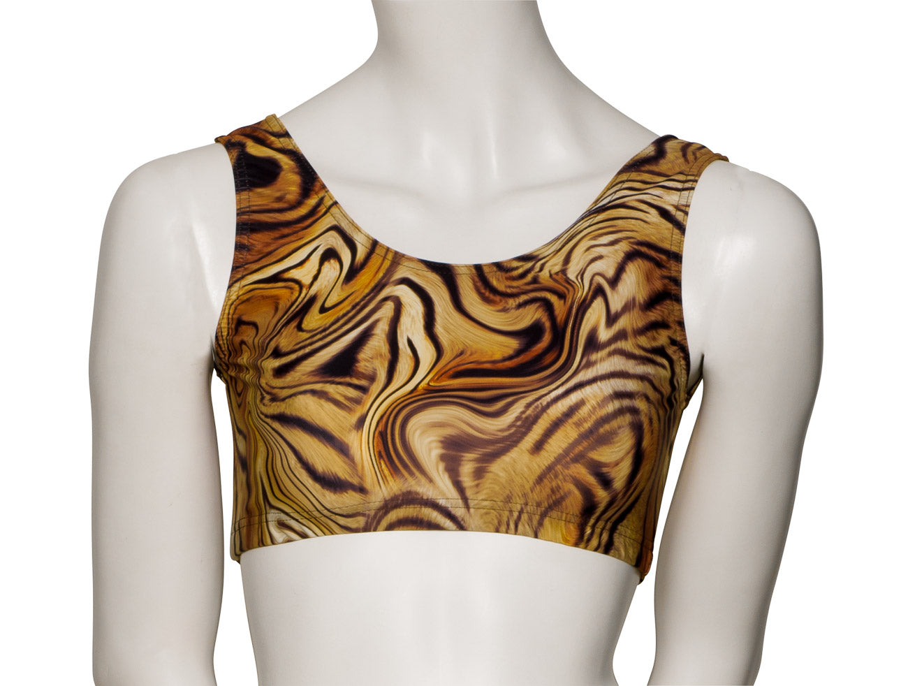 KCTP-6 All Colours and Sizes ANIMAL PRINT Tank Back Dance Fitness Gym Crop Top