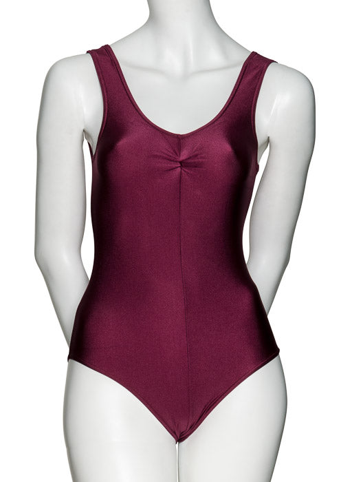 KDC006 Women's All Colours Nylon Lycra Sleeveless Ruched Dance Gymnastics Leotard