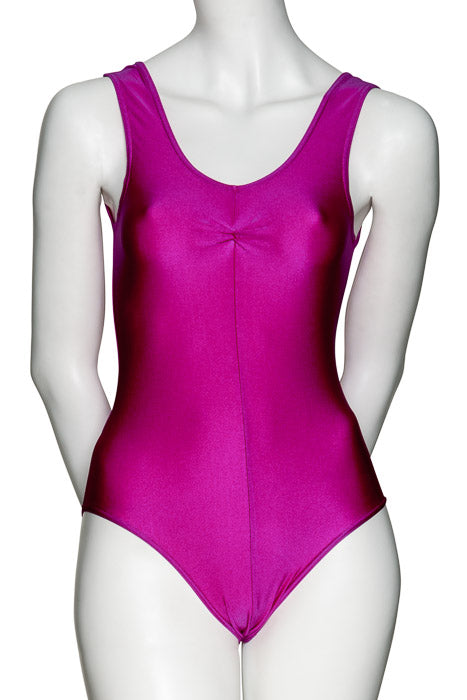 KDC006 Women's All Colours Nylon Lycra Sleeveless Ruched Dance Gymnastics Leotard