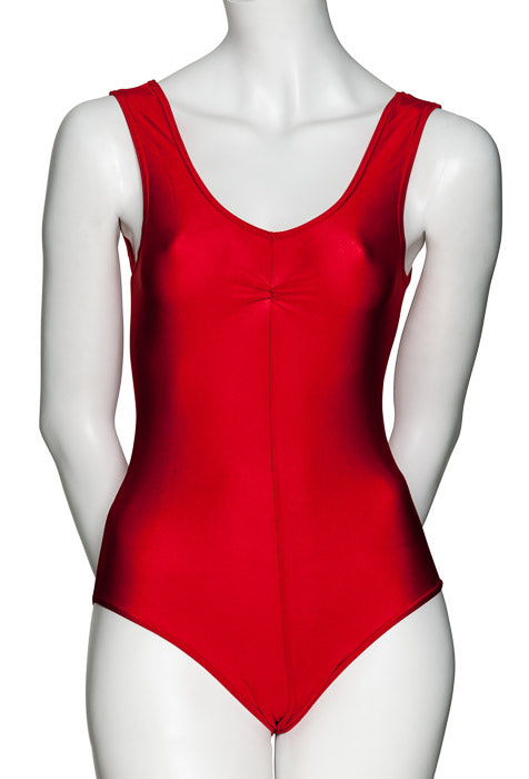 KDC006 Women's All Colours Nylon Lycra Sleeveless Ruched Dance Gymnastics Leotard