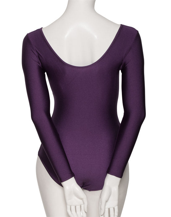 KDC009 Women's All Colours Nylon Lycra Long Sleeve Ruched Dance Gymnastics Leotard