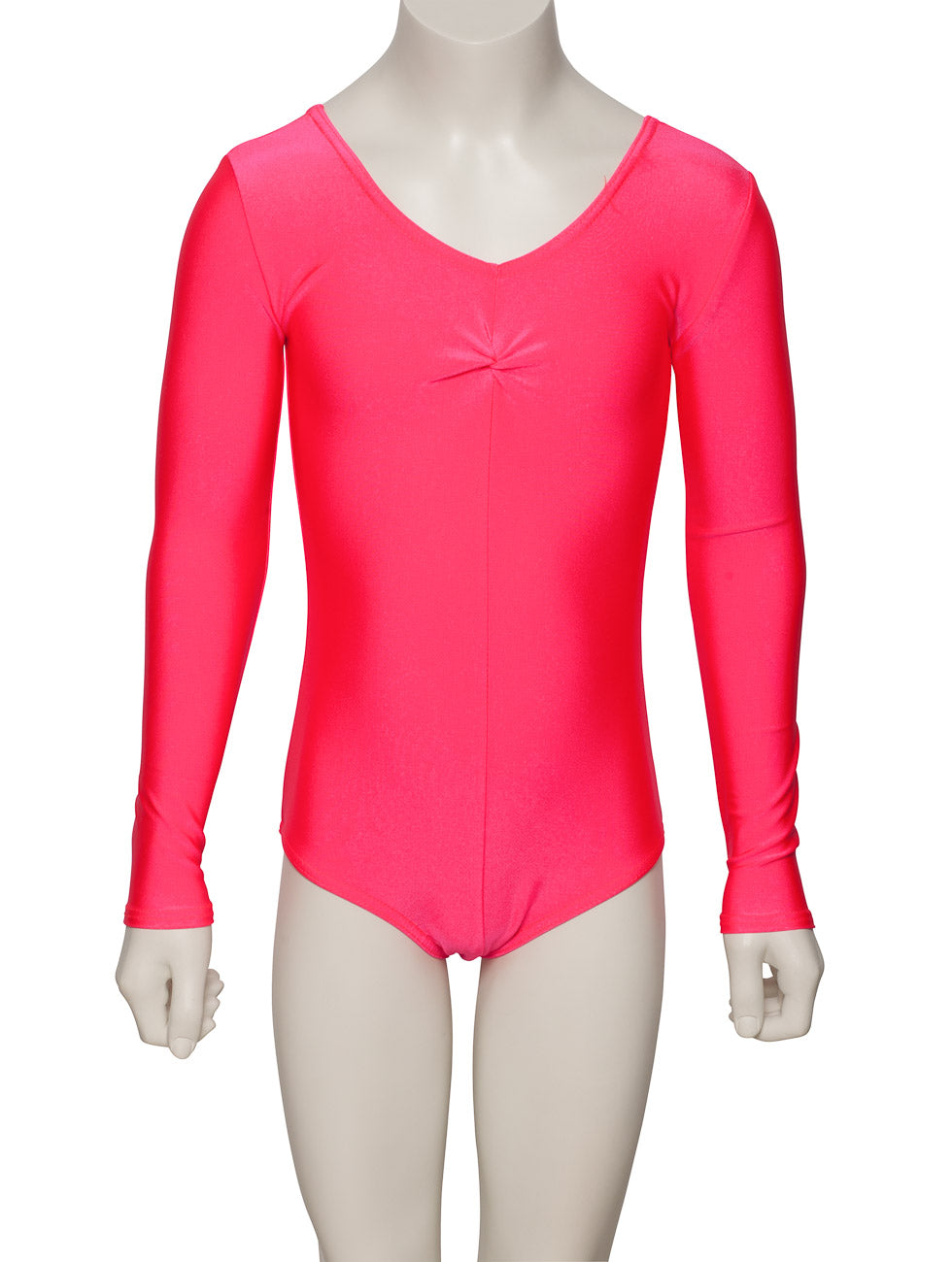 KDC009 Girls All Colours Nylon Lycra Long Sleeve Ruched Dance Gymnastics Leotard