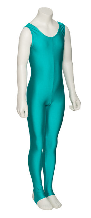 KDC011 Girls All Colours Lycra Sleeveless Dance Catsuit With Stirrups