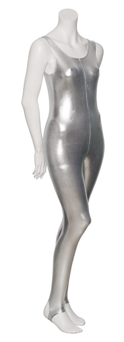 KDC011 Women's Shiny METALLIC All Colours Sleeveless Stirrup Catsuit Unitard