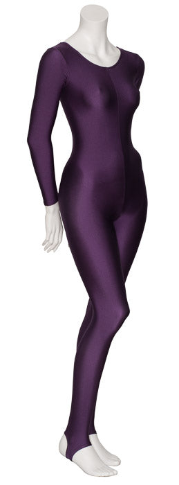 KDC012 Women's All Colours Lycra Long Sleeve Stirrup Dance Catsuit