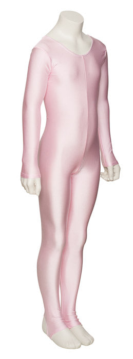 KDC012 Girls All Colours Lycra Long Sleeve Dance Catsuit With Stirrups