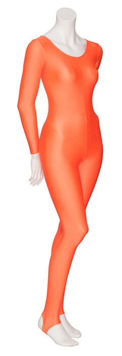 KDC012 Women's All Colours Lycra Long Sleeve Stirrup Dance Catsuit