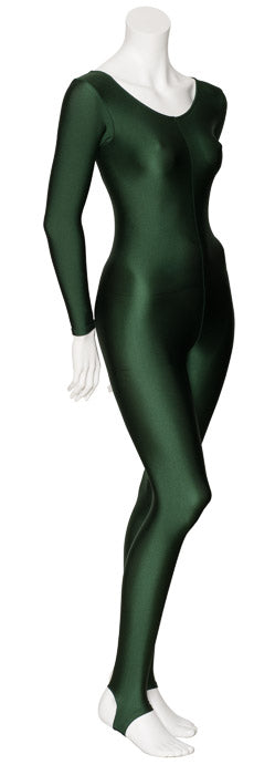 KDC012 Women's All Colours Lycra Long Sleeve Stirrup Dance Catsuit
