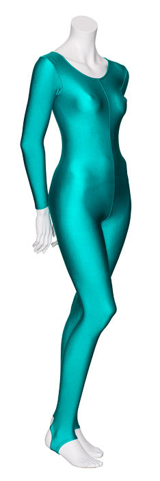KDC012 Women's All Colours Lycra Long Sleeve Stirrup Dance Catsuit