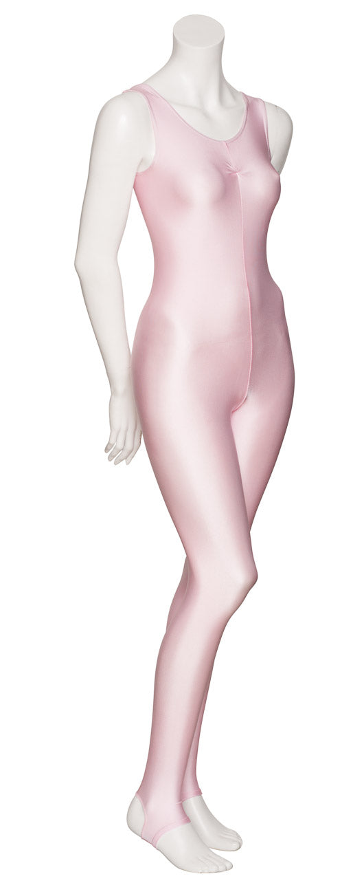 KDC013 Women's All Colours Lycra Ruched Front Sleeveless Stirrup Dance Catsuit
