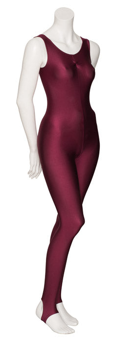 KDC013 Women's All Colours Lycra Ruched Front Sleeveless Stirrup Dance Catsuit