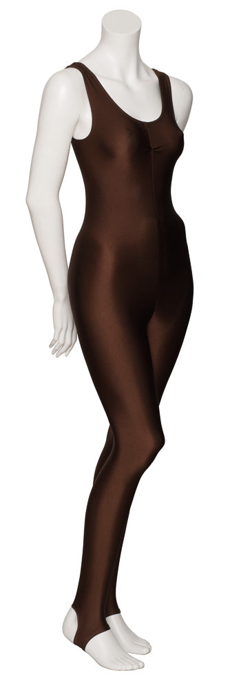 KDC013 Women's All Colours Lycra Ruched Front Sleeveless Stirrup Dance Catsuit