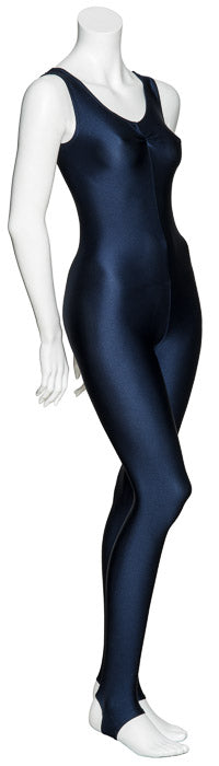 KDC013 Women's All Colours Lycra Ruched Front Sleeveless Stirrup Dance Catsuit