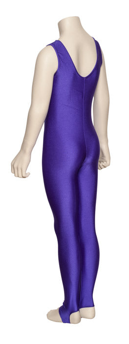 KDC013 Girls All Colours Lycra Sleeveless Ruched Front Dance Catsuit With Stirrups