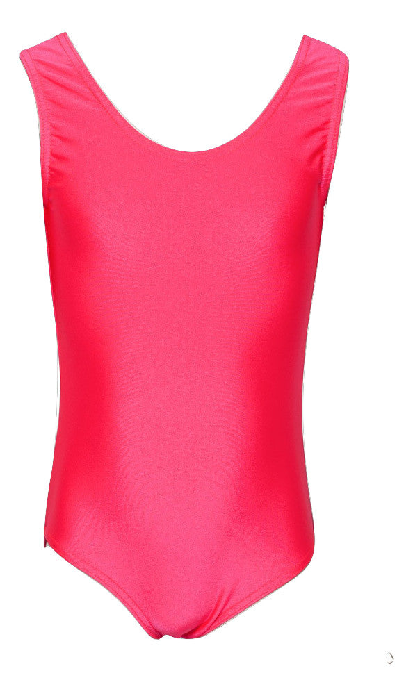 KDC026 Girls All Colours Nylon Lycra Sleeveless Plain Dance Gymnastics Leotard