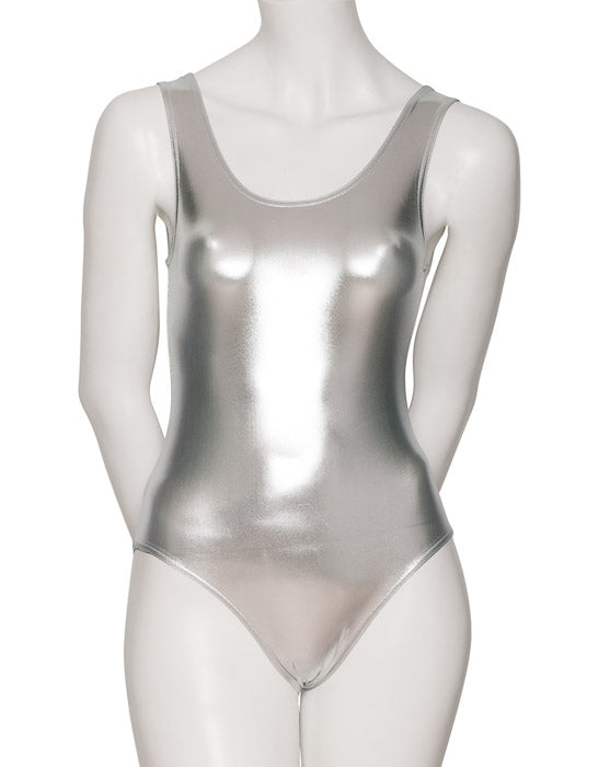 KDC026 Women's Shiny METALLIC All Colours Sleeveless Dance Leotard