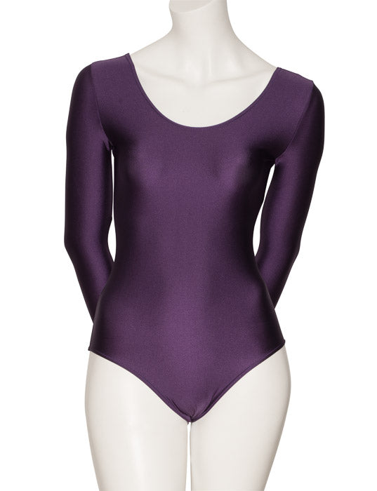 KDC029 Women's All Colours Nylon Lycra Long Sleeve Plain Dance Gymnastics Leotard
