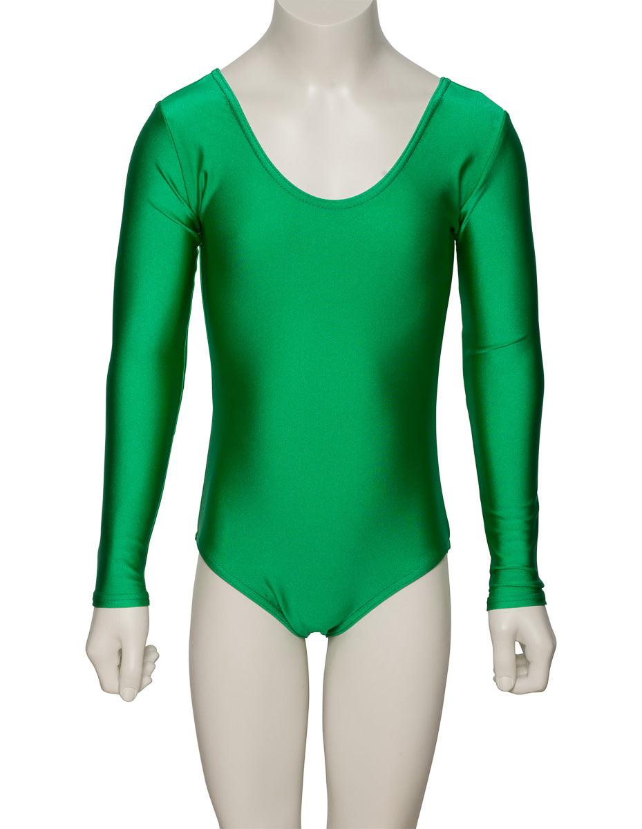KDC029 Women's All Colours Nylon Lycra Long Sleeve Plain Dance Gymnastics Leotard