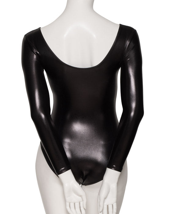 KDC029 Women's Shiny METALLIC All Colours Long Sleeve Dance Leotard