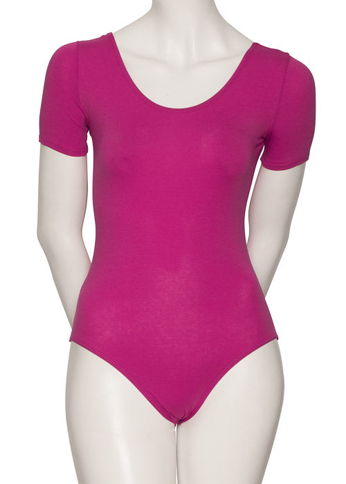 KDC037 Women's All Colours Cotton Short Sleeve Ballet Dance Leotard
