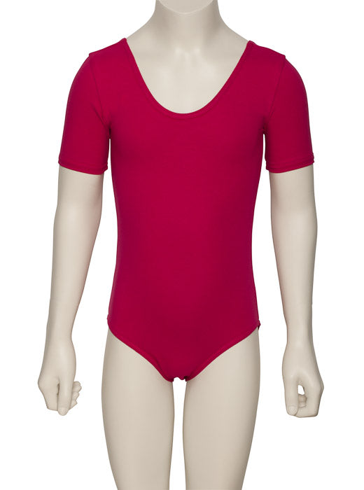 KDC037 Girls All Colours Cotton Short Sleeve Ballet Dance Leotard