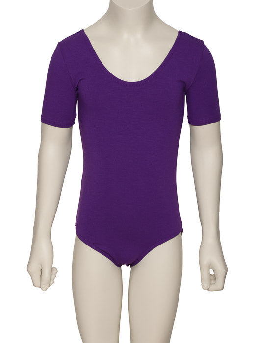 KDC037 Girls All Colours Cotton Short Sleeve Ballet Dance Leotard