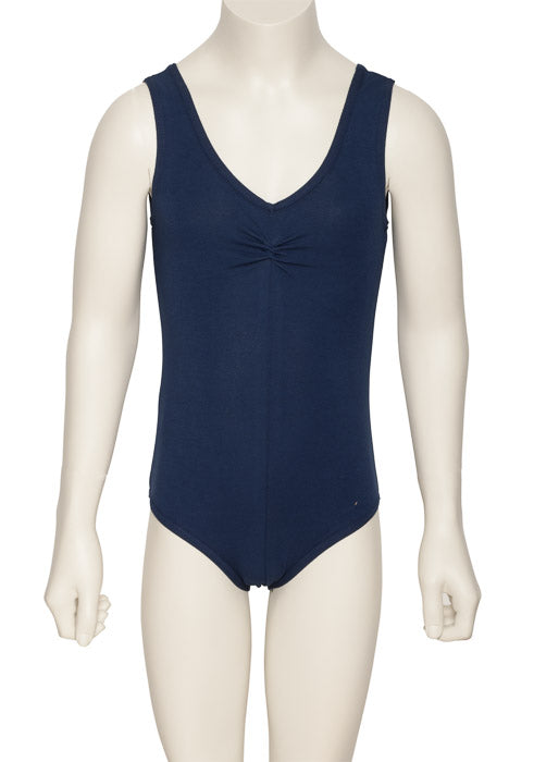 KDC038 Girls All Colours Ruched Cotton Sleeveless Ballet Dance Leotard