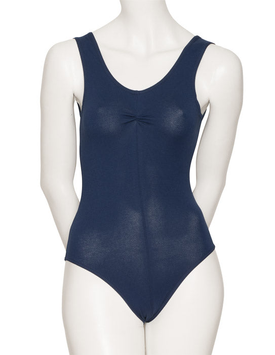 KDC038 Ruched Women's All Colours Cotton Sleeveless Ballet Dance Leotard
