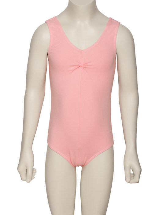 KDC038 Girls All Colours Ruched Cotton Sleeveless Ballet Dance Leotard
