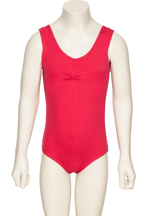KDC038 Girls All Colours Ruched Cotton Sleeveless Ballet Dance Leotard