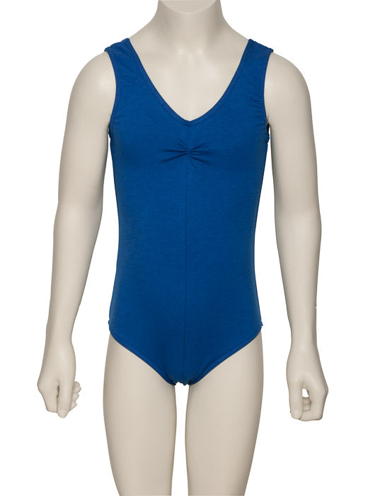 KDC038 Girls All Colours Ruched Cotton Sleeveless Ballet Dance Leotard