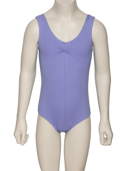 KDC038 Girls All Colours Ruched Cotton Sleeveless Ballet Dance Leotard