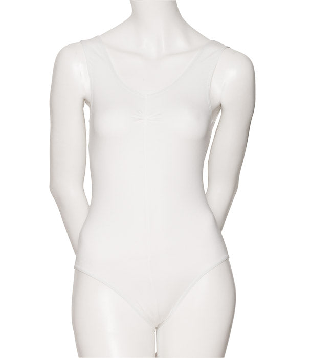 KDC038 Ruched Women's All Colours Cotton Sleeveless Ballet Dance Leotard