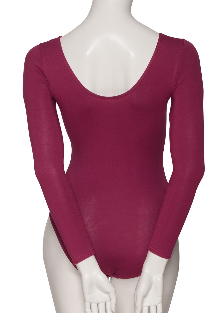 KDC039 Women's All Colours Cotton Long Sleeve Ballet Dance Leotard