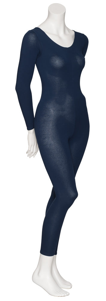 KDC057 Women's All Colours Cotton Long Sleeve Footless Catsuit Unitard