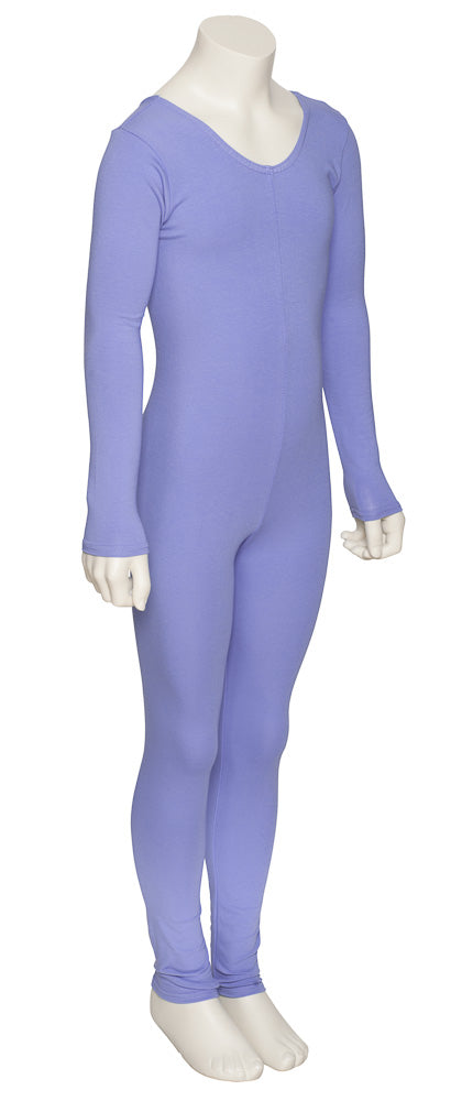 KDC057 Girls All Colours Cotton Long Sleeve Footless Catsuit Unitard
