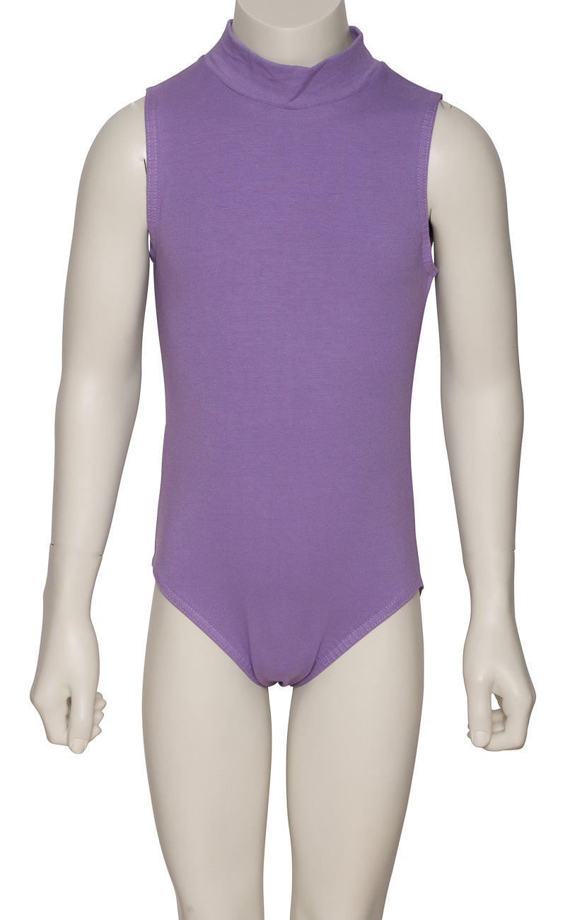 KDGC014 Girls All Colours High Neck Cotton Sleeveless Leotard