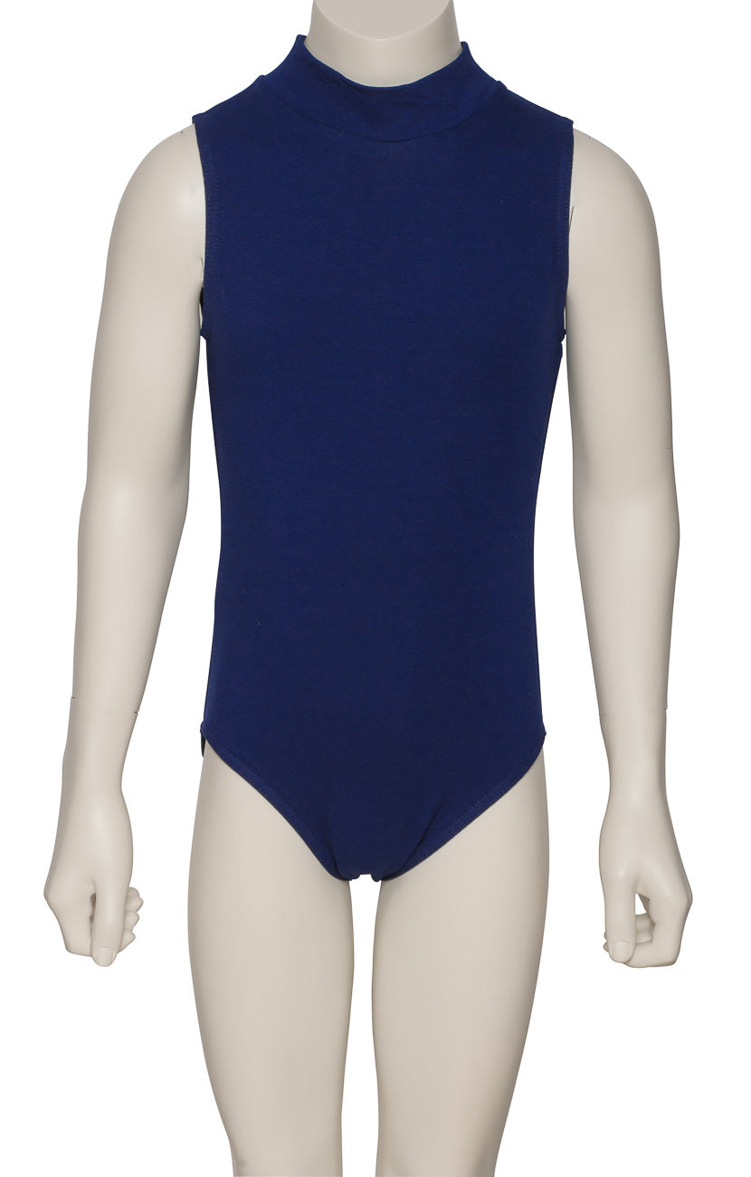 KDGC014 Girls All Colours High Neck Cotton Sleeveless Leotard