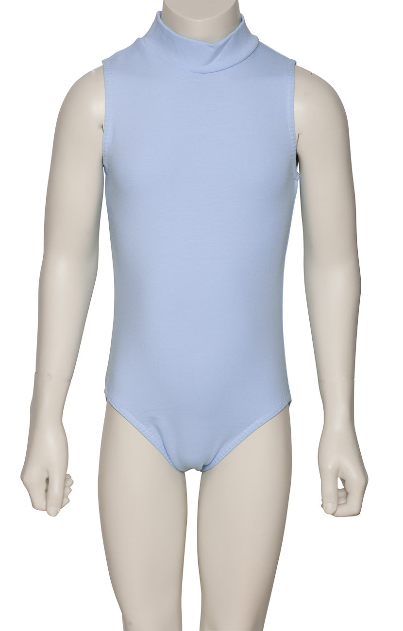 KDGC014 Girls All Colours High Neck Cotton Sleeveless Leotard