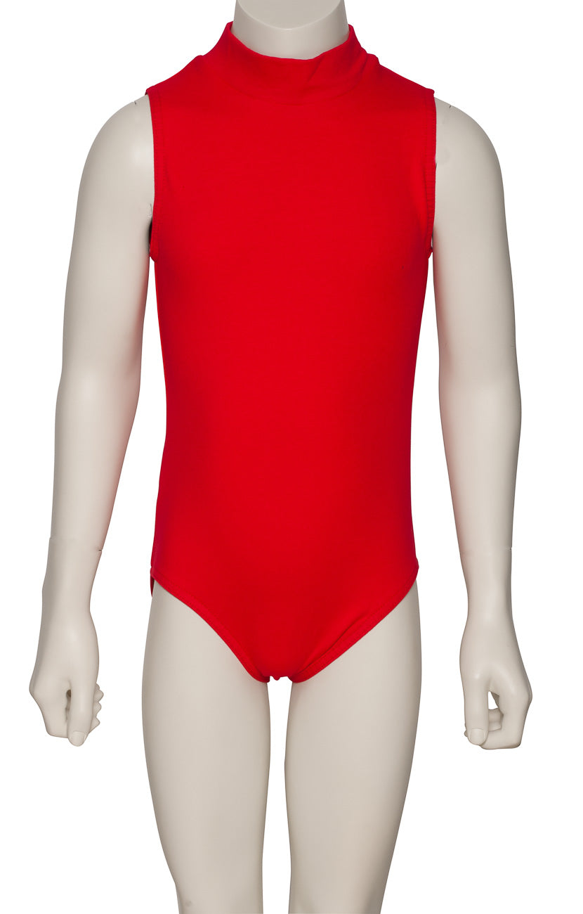 KDGC014 Girls All Colours High Neck Cotton Sleeveless Leotard